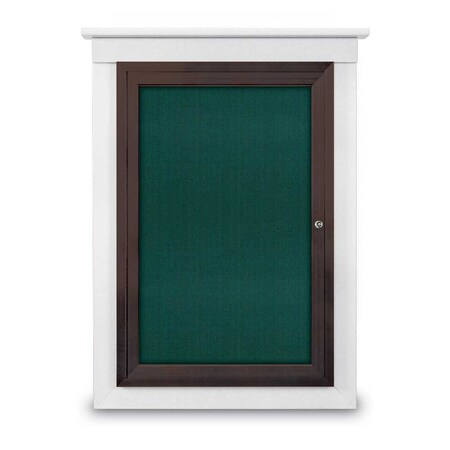 United Visual Products Letterboard, Hdr, 48x36, Black/Green UV9020ACSH-BLACK-GREEN